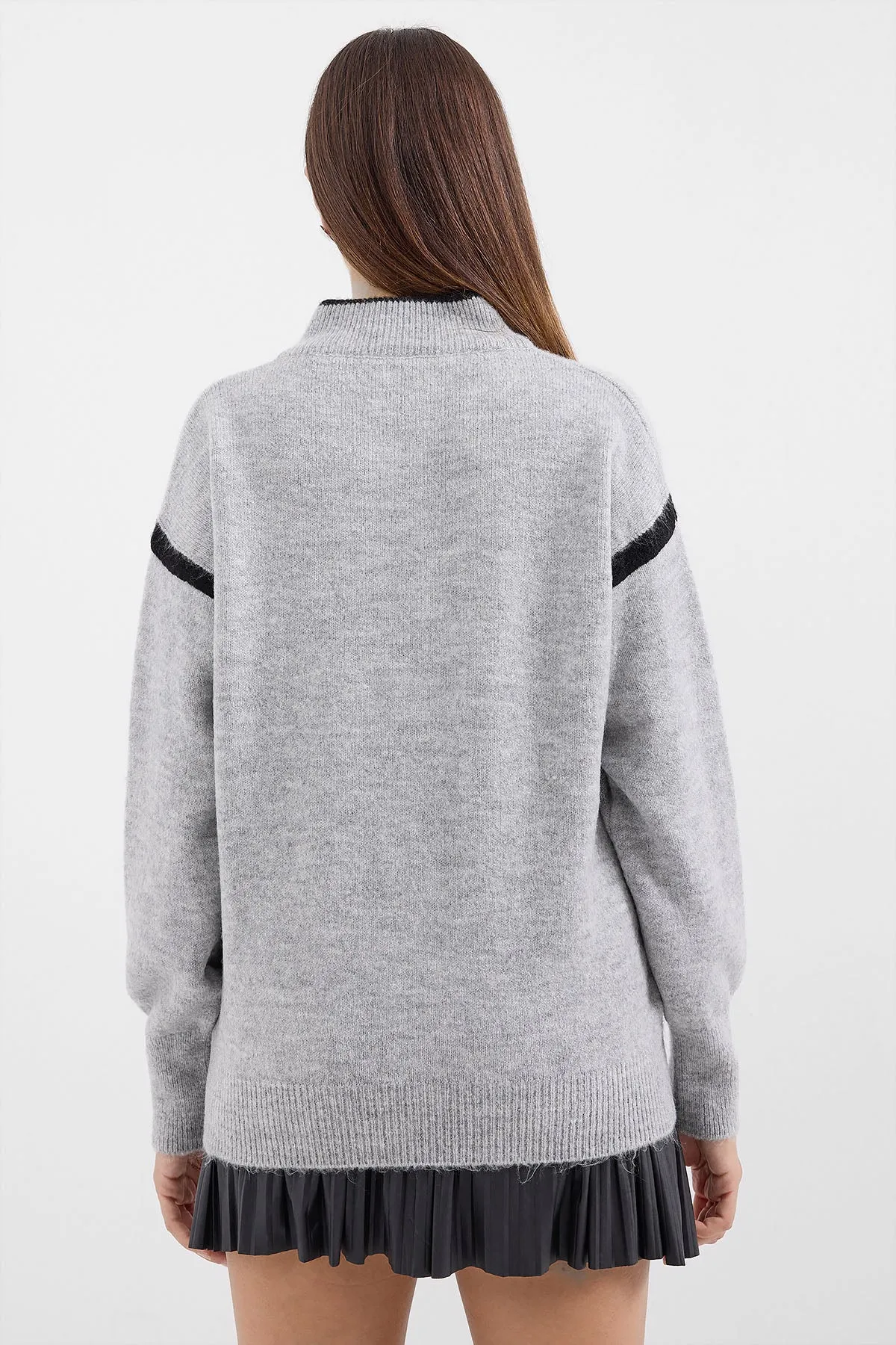 15888 fermuarli oversize kazak