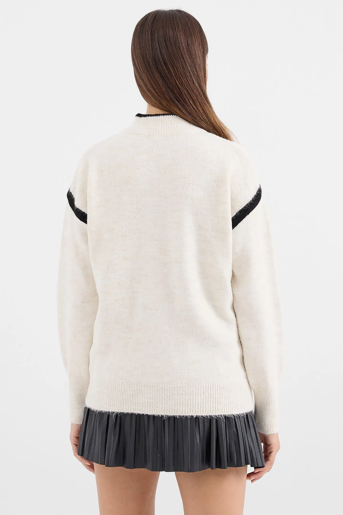 15888 fermuarli oversize kazak