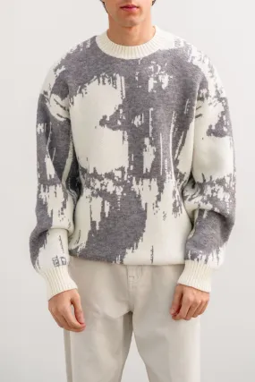 ABSTRACT PRINTED SWEATER