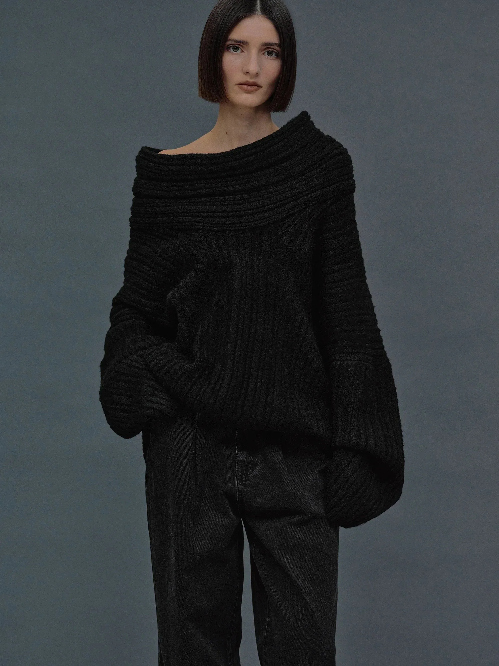 Alice Off Shoulder Trui | Trendy gebreide off Shoulder trui voor dames