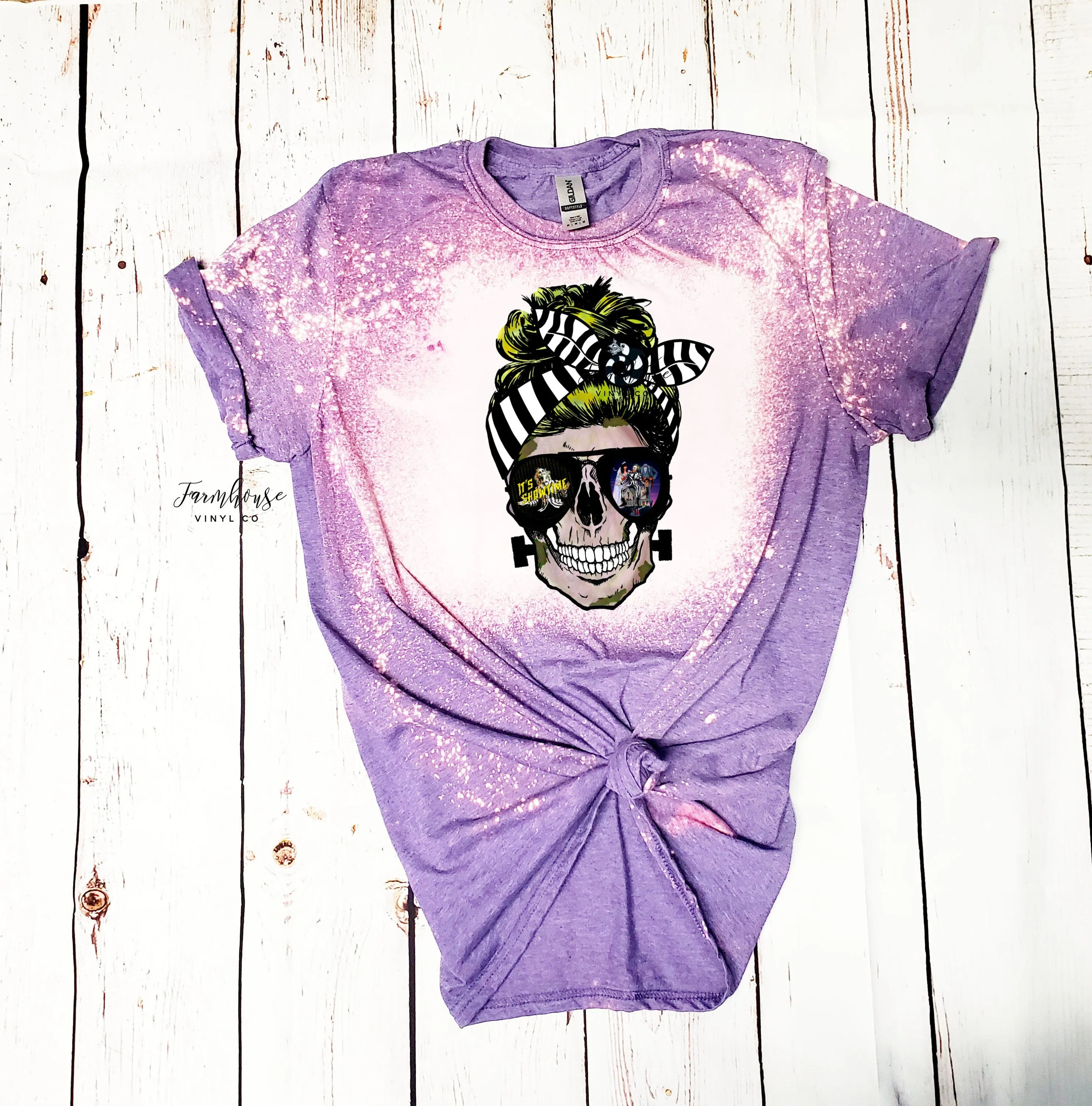 Beetlejuice It's Showtime Skull Shirt