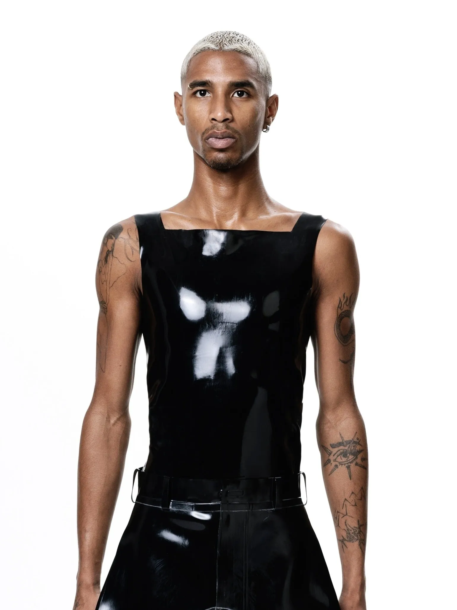 Black Essential Latex Tank
