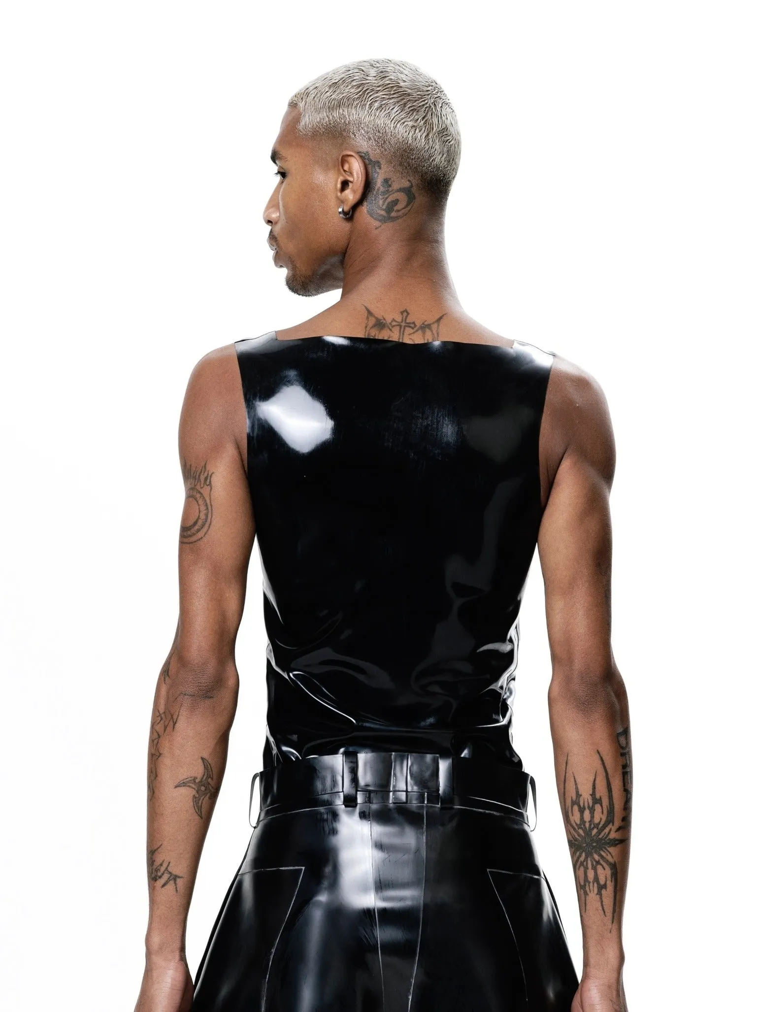 Black Essential Latex Tank