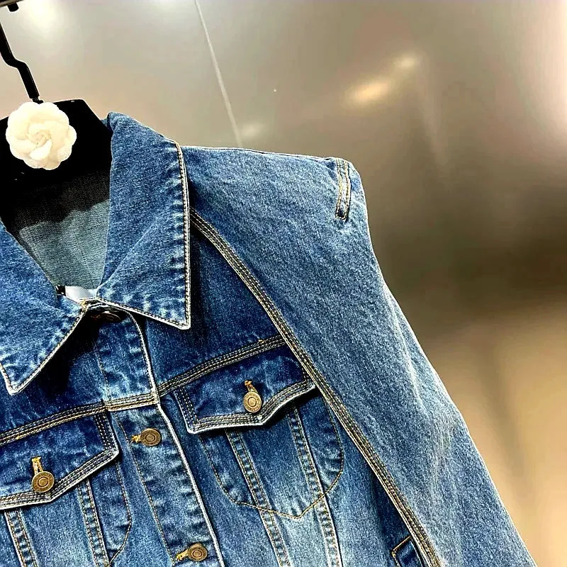 Cape Denim Jacket