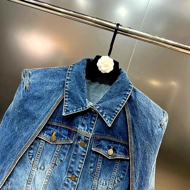 Cape Denim Jacket