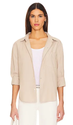 Citizens of Humanity Kayla Shrunken Shirt in Beige