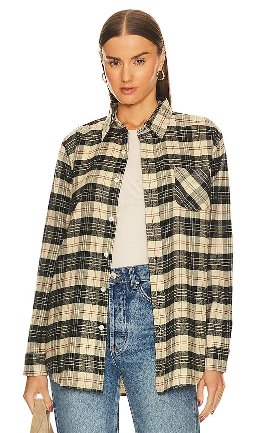 Denimist Boyfriend Shirt in Beige