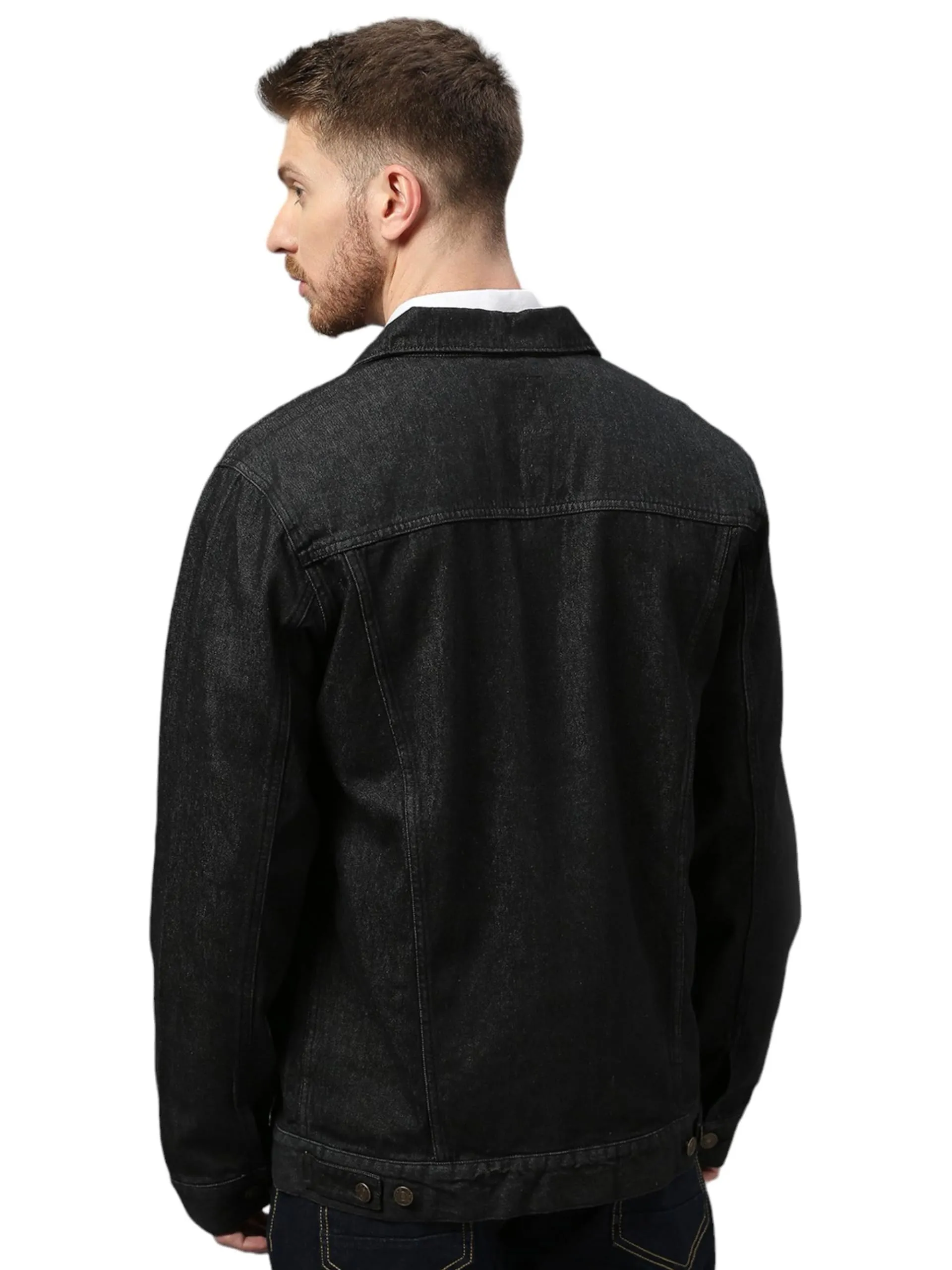 Dream of Glory Inc. Men's Denim Jacket (DOGI-AW24-M-DJ-CHARCOAL-4XL)