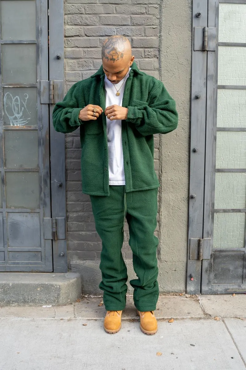 EPTM COMFY SHIRT & FLARE PANTS (HUNTER GREEN)