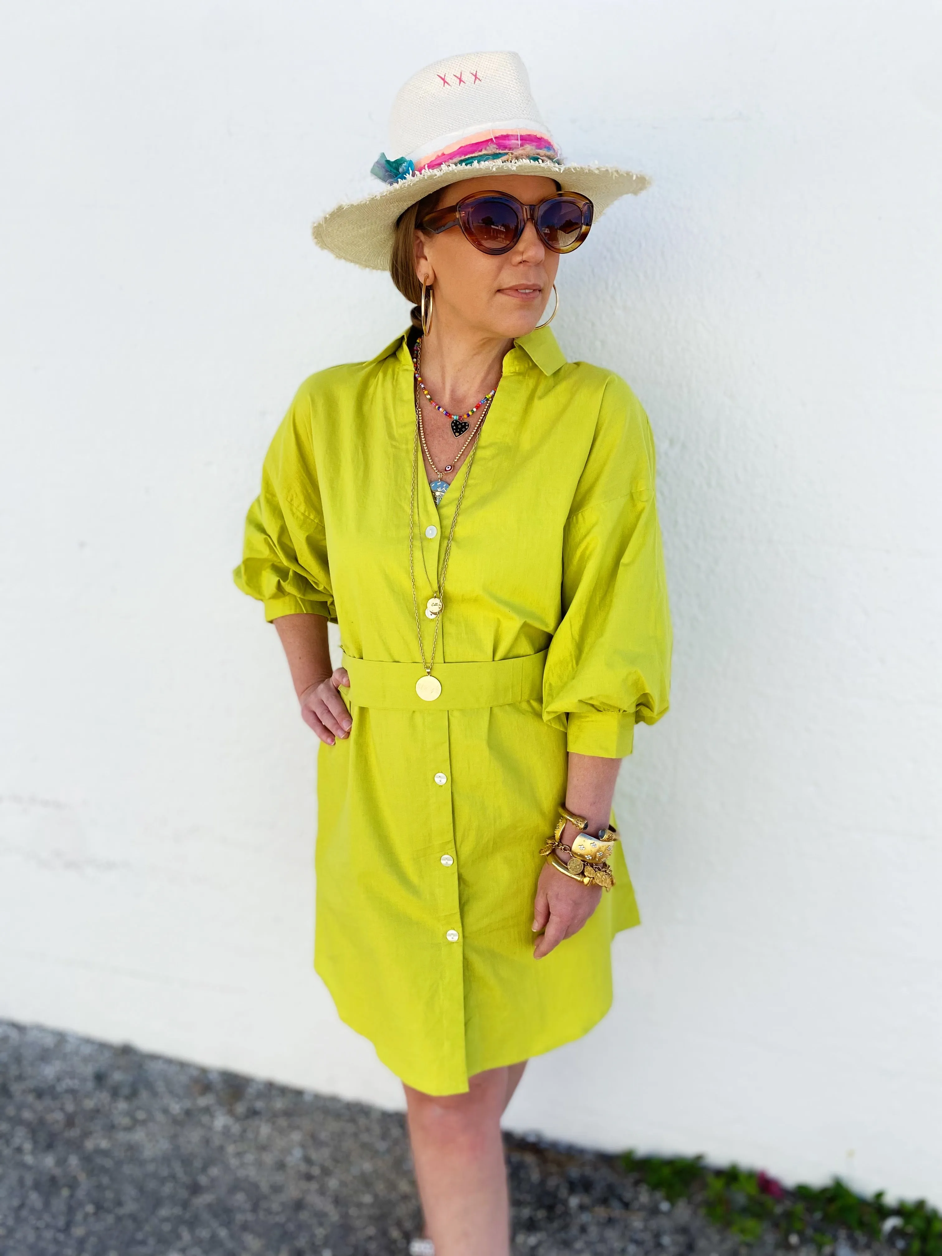Fauna Chartruese Dress