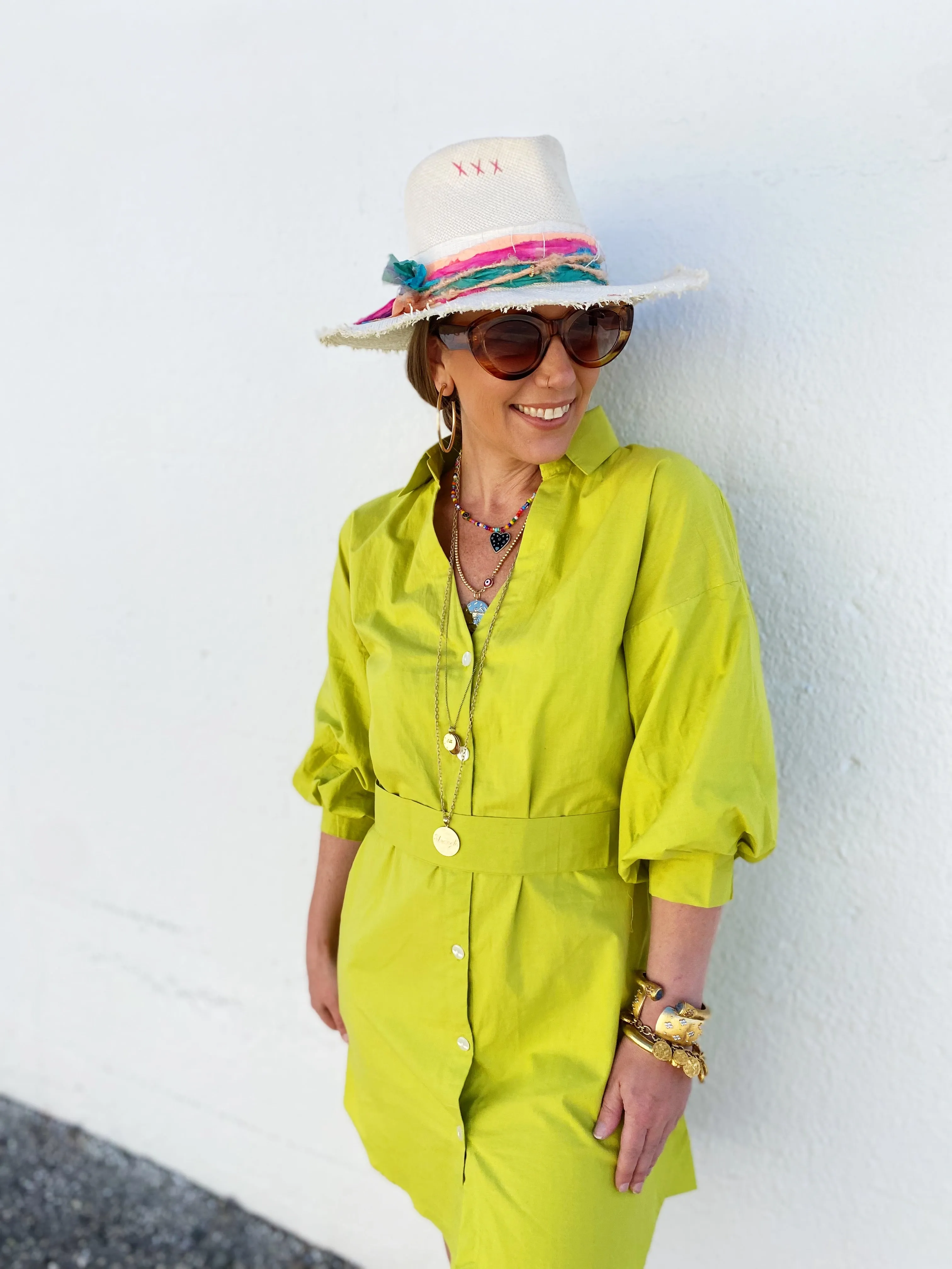 Fauna Chartruese Dress