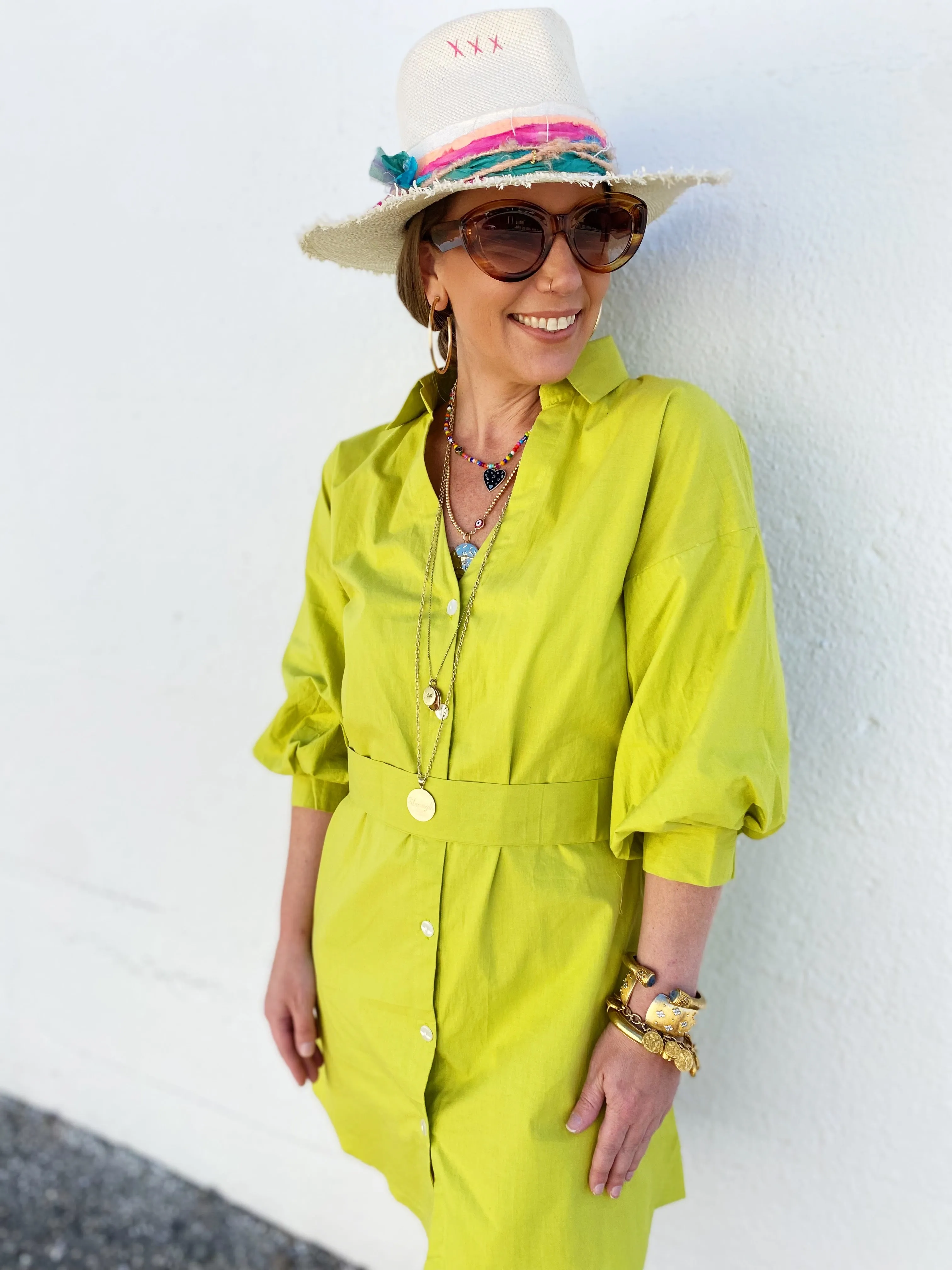 Fauna Chartruese Dress