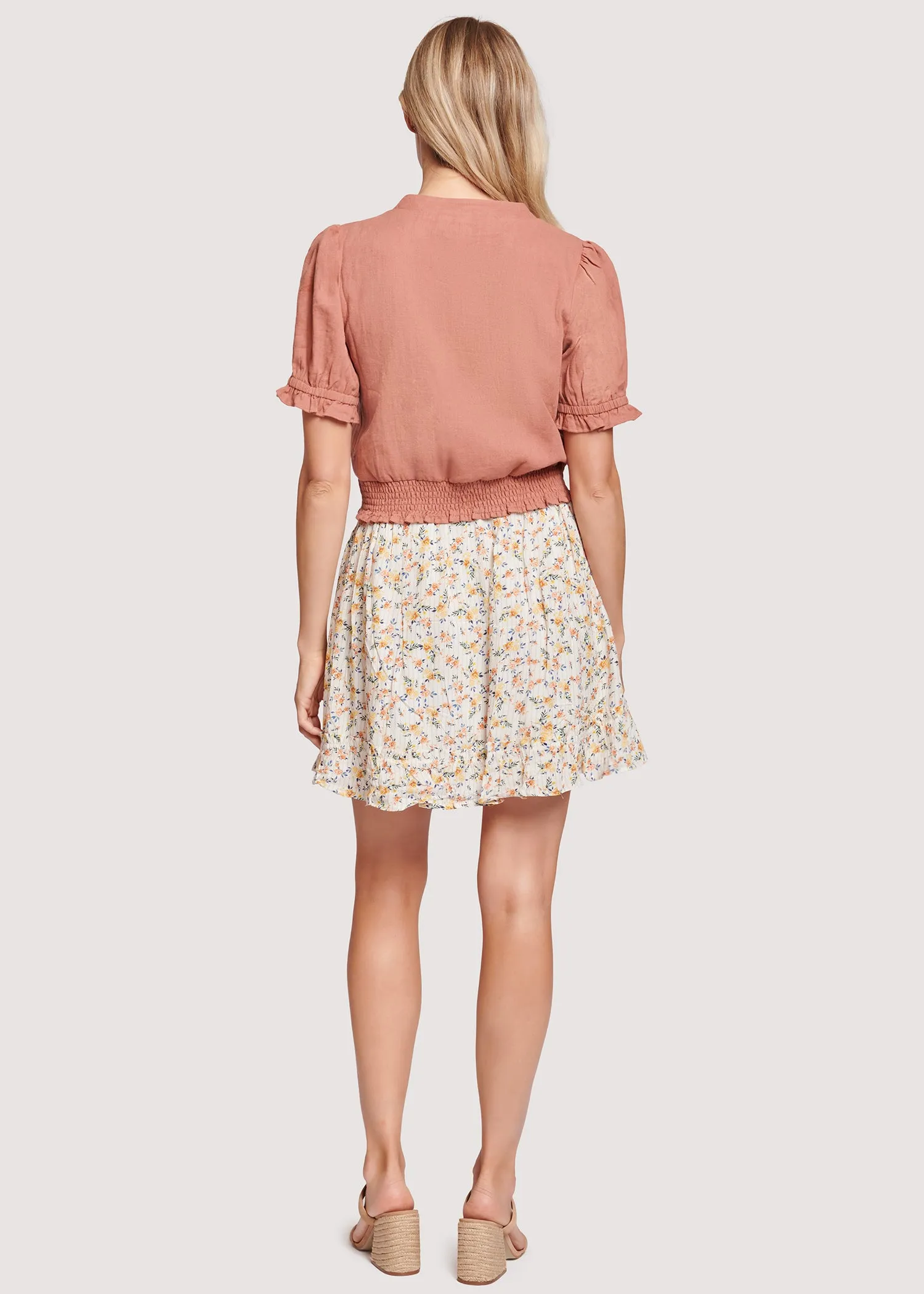 Floral Occasion Mini Skirt