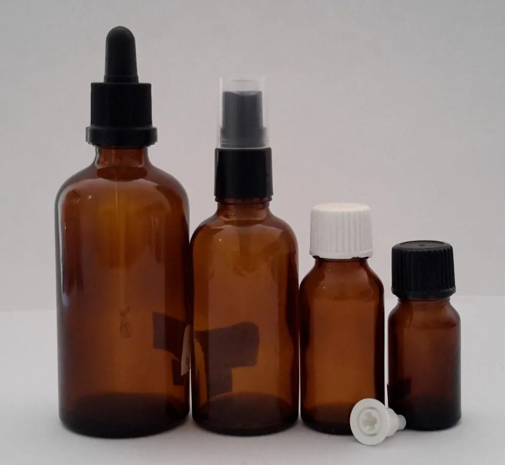Glass Dropper Bottle Amber 100 mls