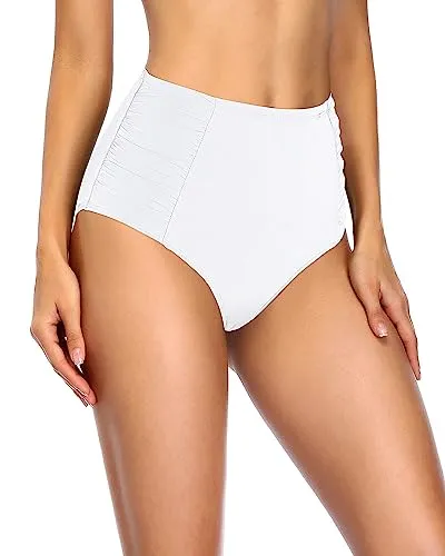 High Waisted Full Coverage Bikini Bottoms