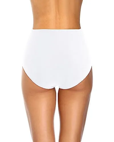High Waisted Full Coverage Bikini Bottoms