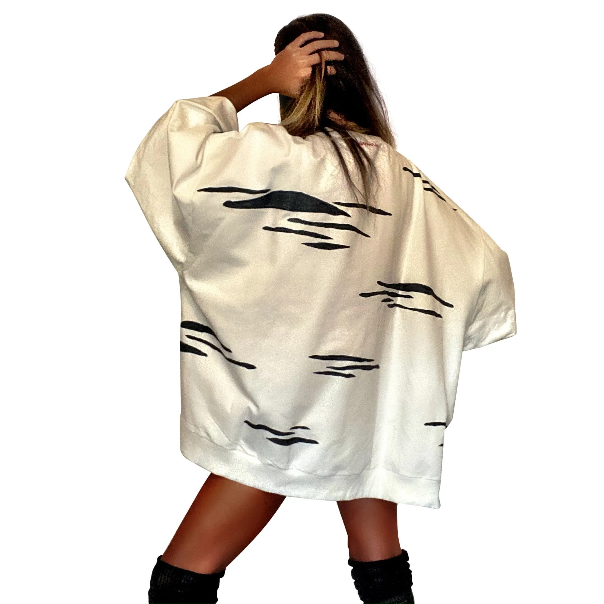 'IM A ZEBRA' PAINTED SWEATSHIRT