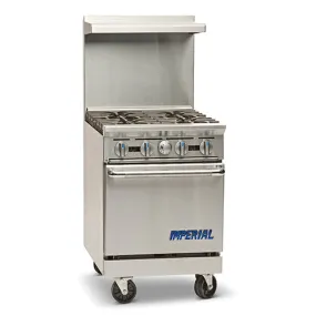 Imperial IR-4 24" Natural Gas Range With 4 Open Burner