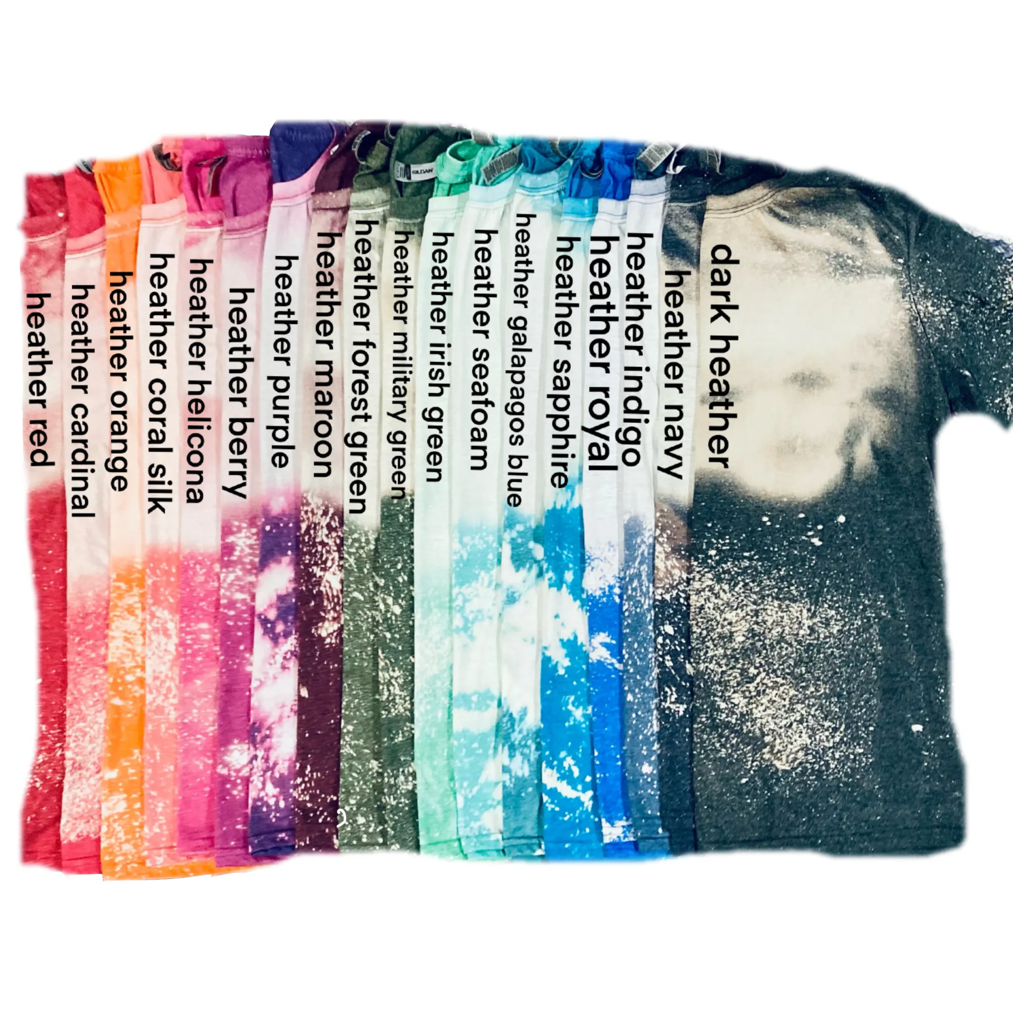 Land of the Free Because of the Brave Stars and Stripes Bleached Shirt