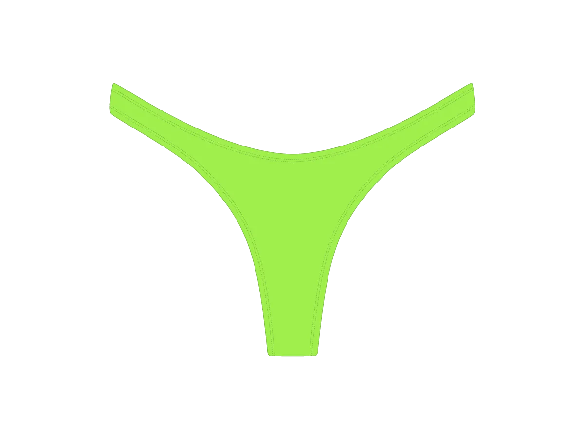 Lime Green Chic 80's Bottoms