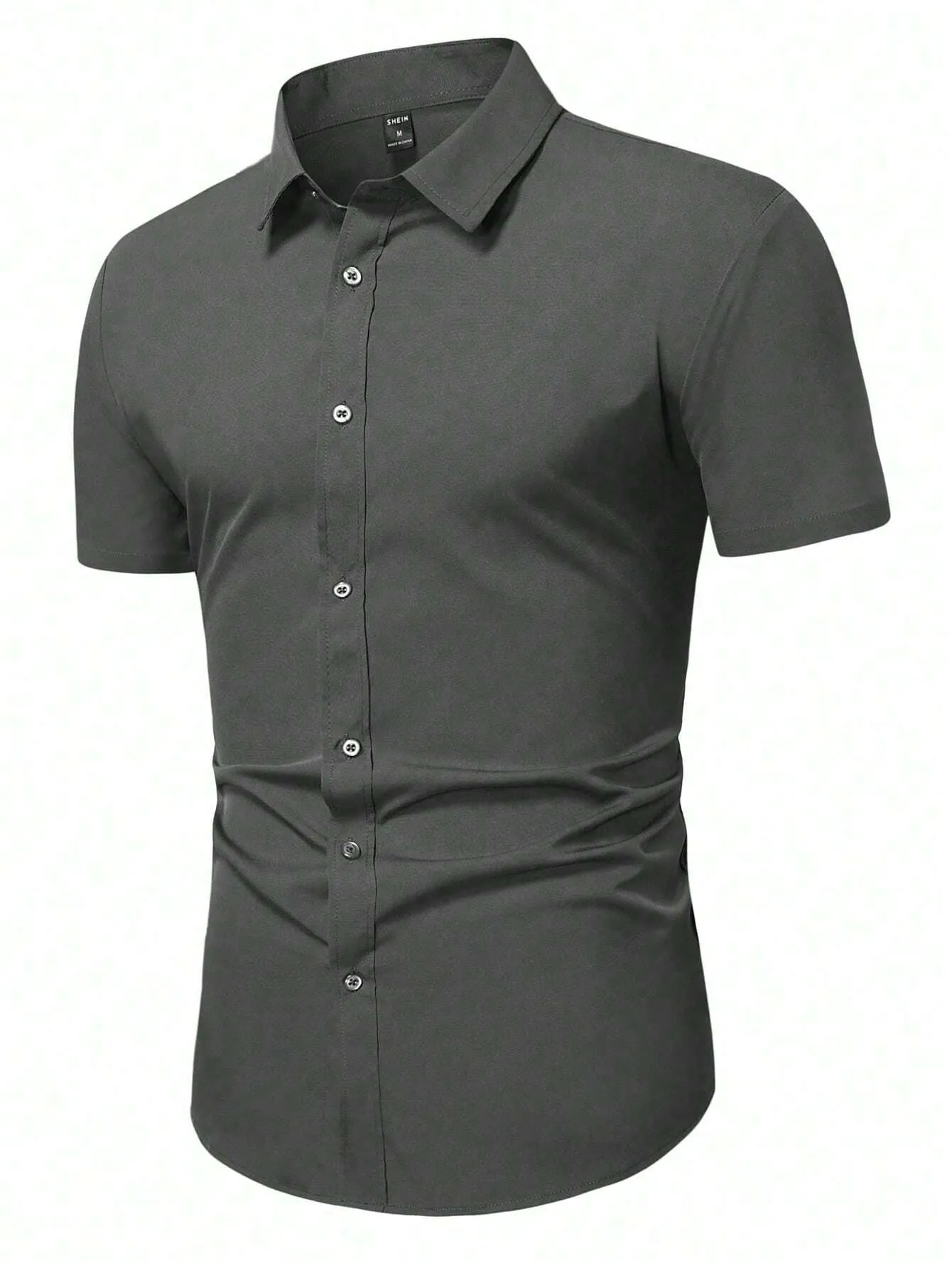 Manfinity Mode Men Solid Button Up Shirt