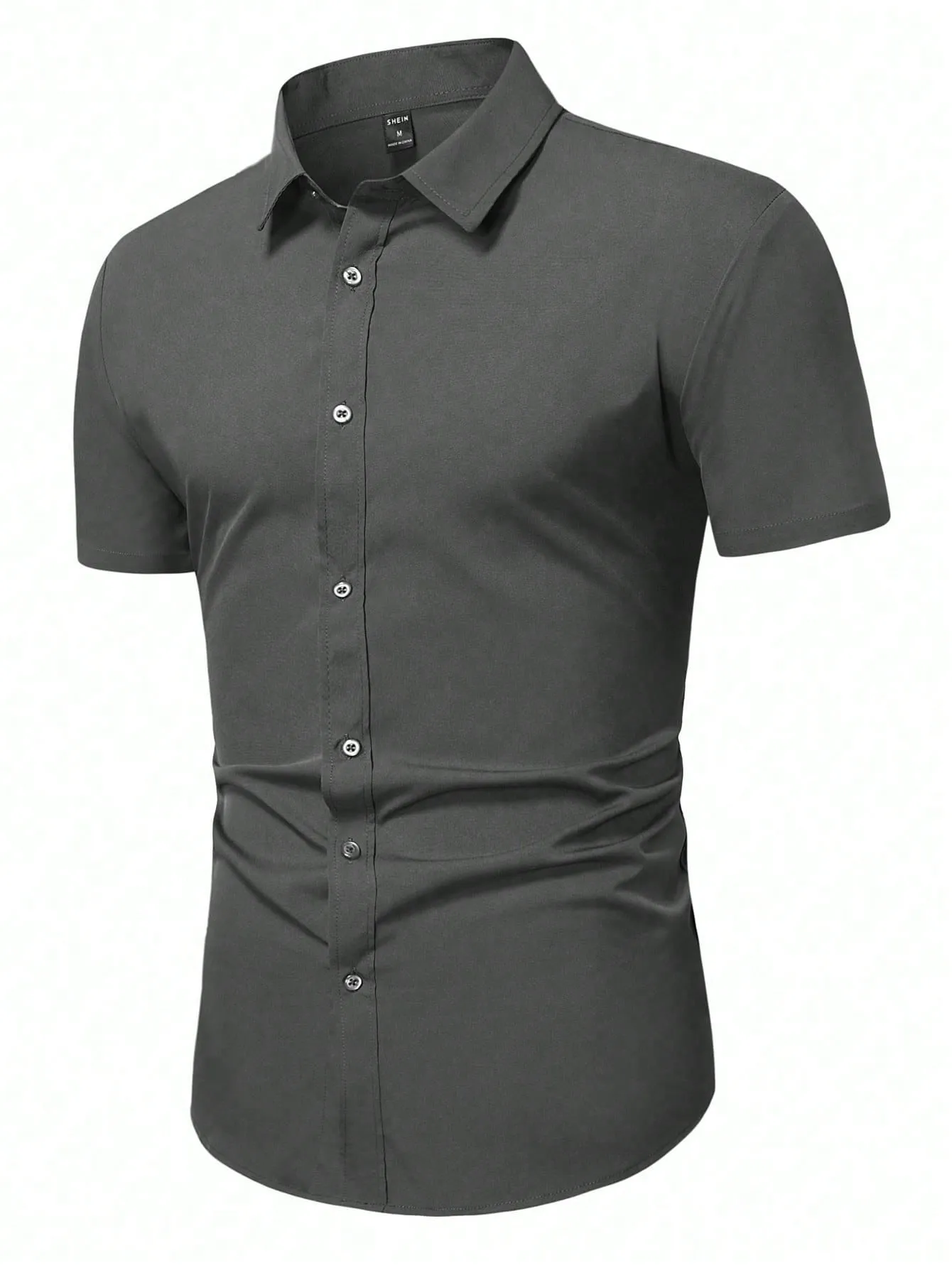Manfinity Mode Men Solid Button Up Shirt