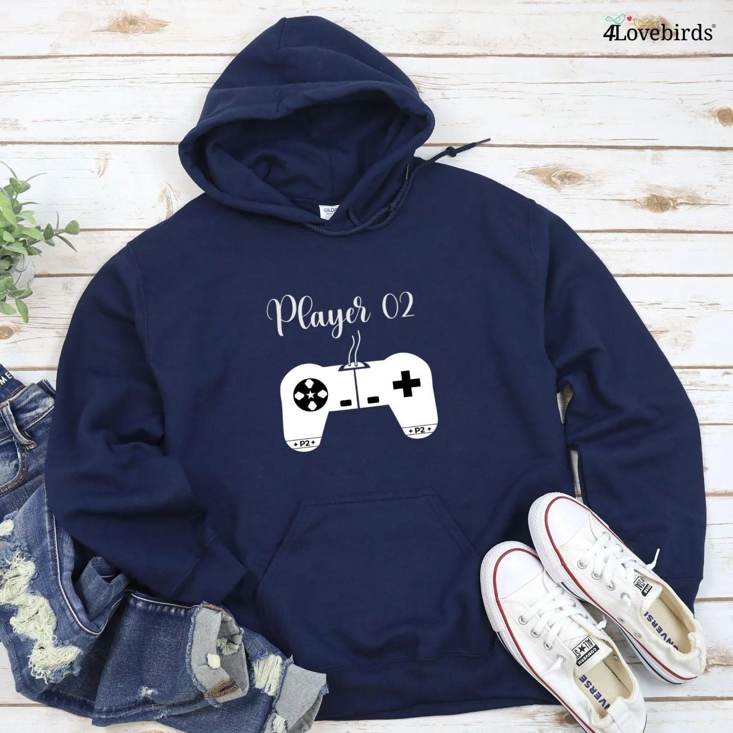 Player 1 and Player 2 Gamer Couples Matching Set - Perfect for Couple Outfits!