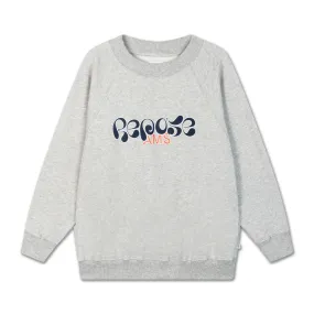 raglan sweater - light mixed grey