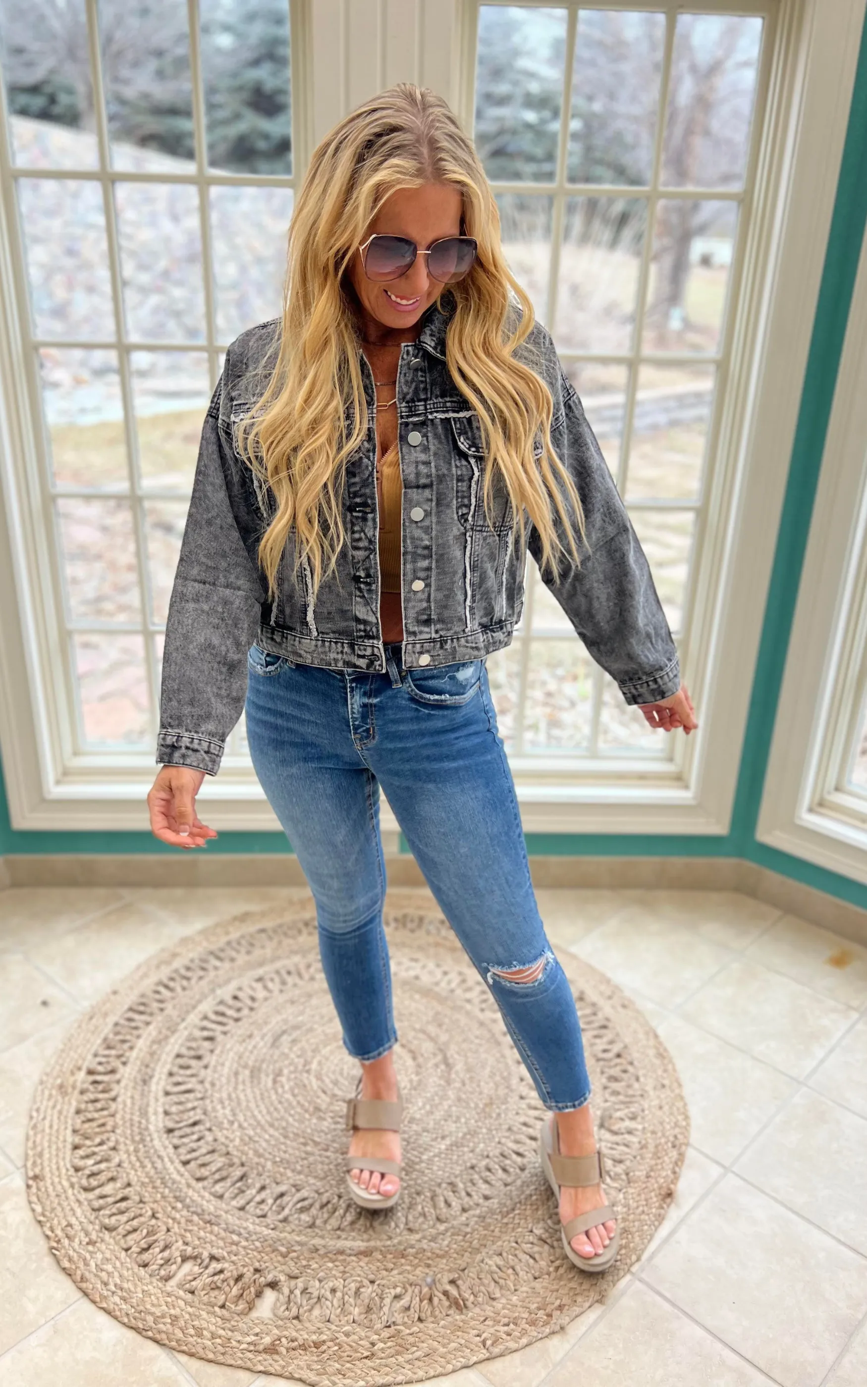 Raw Edge Denim Jacket