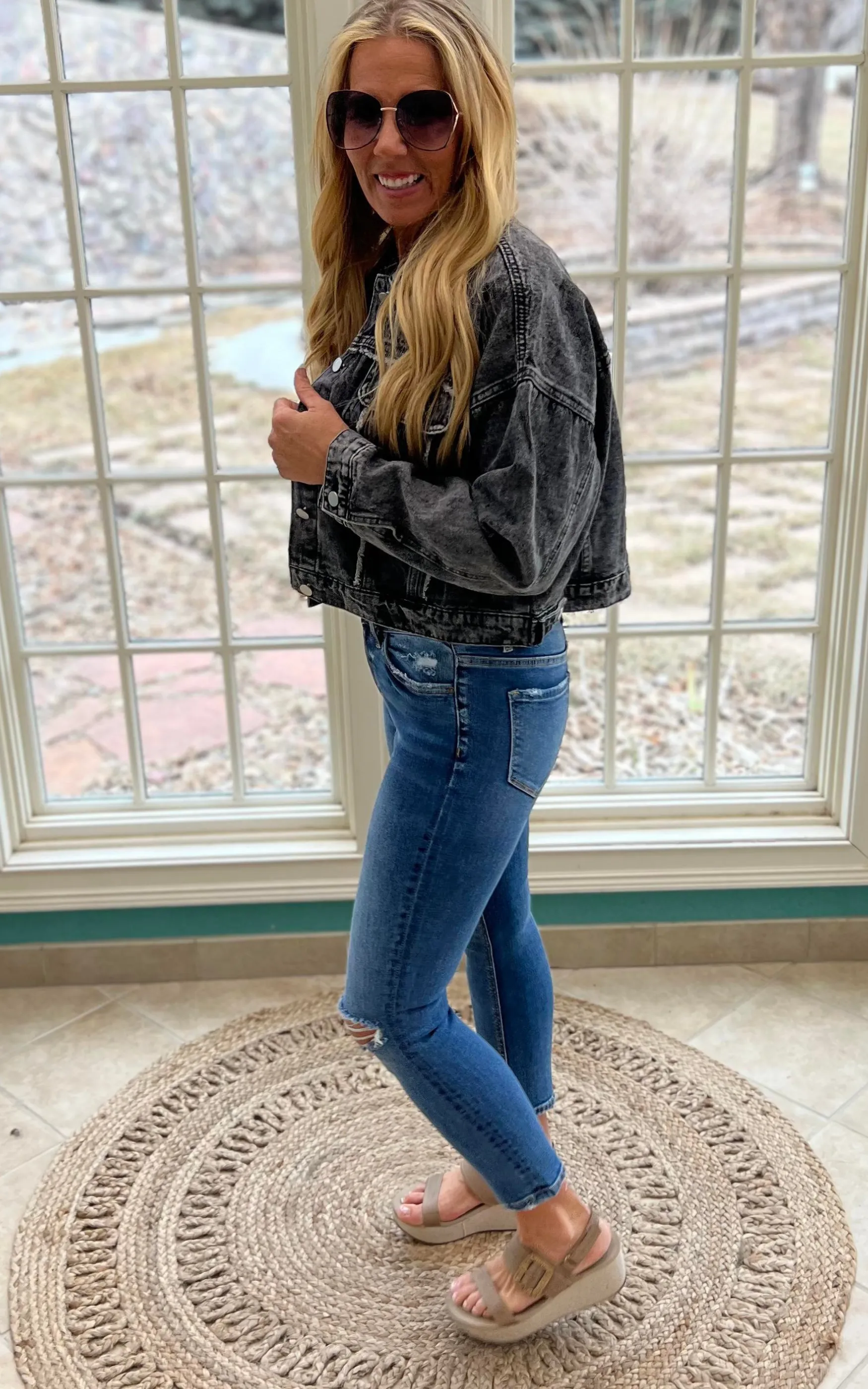 Raw Edge Denim Jacket