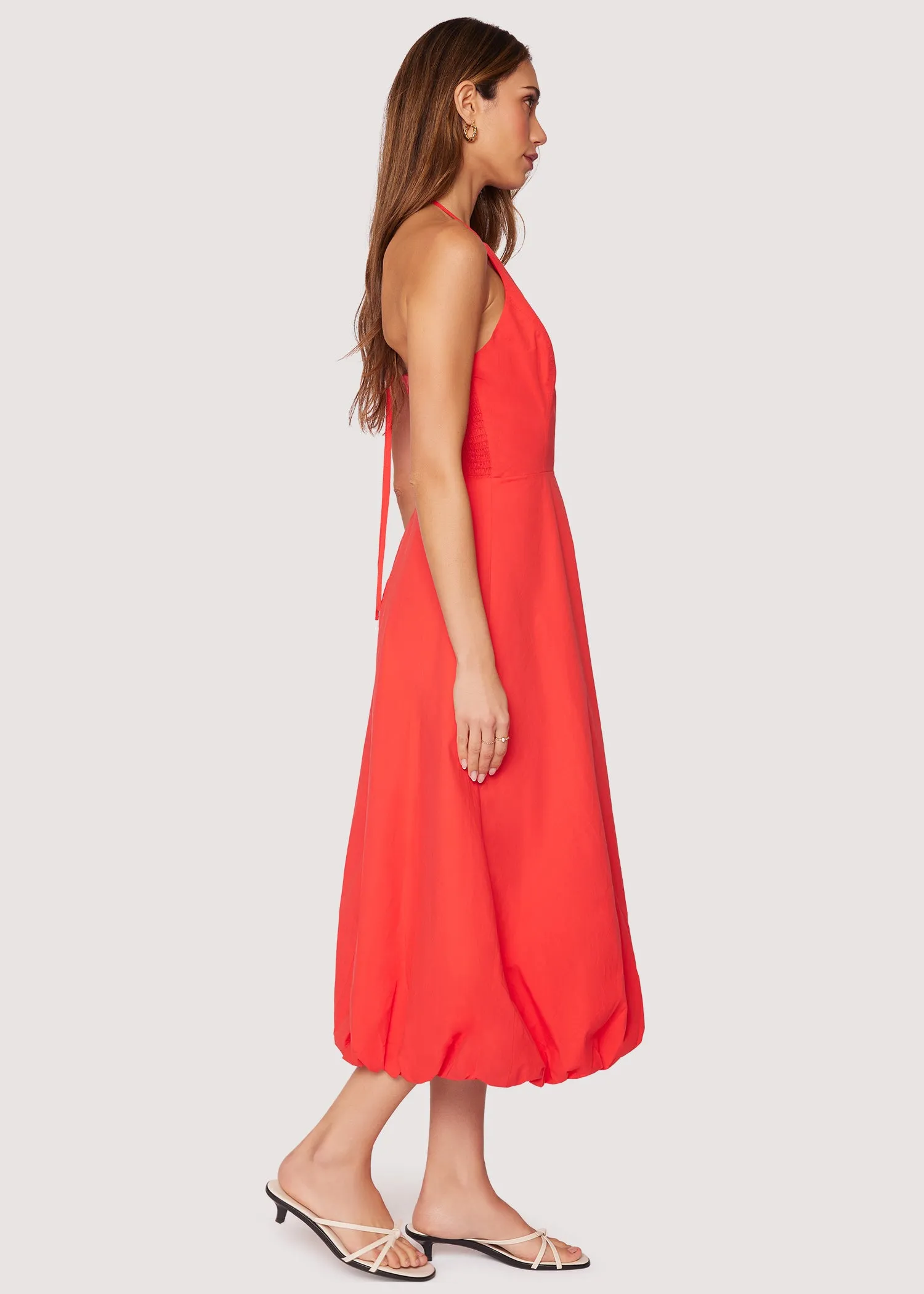 Regal Rose Midi Dress