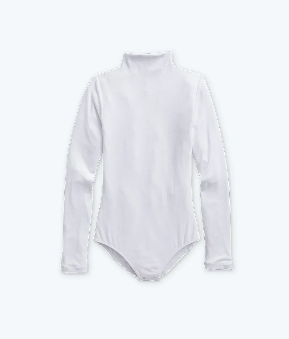 The Long Sleeve Day to Night Bodysuit: TENCEL™ Edition - White Sand
