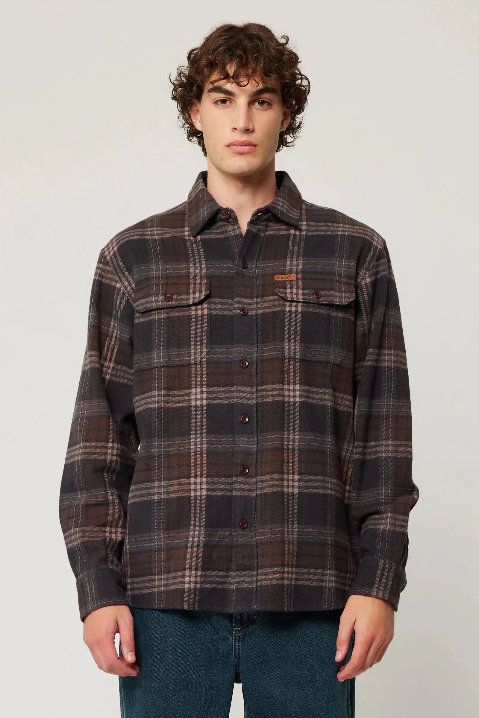 TRAILER CHECK SHIRT | BROWN