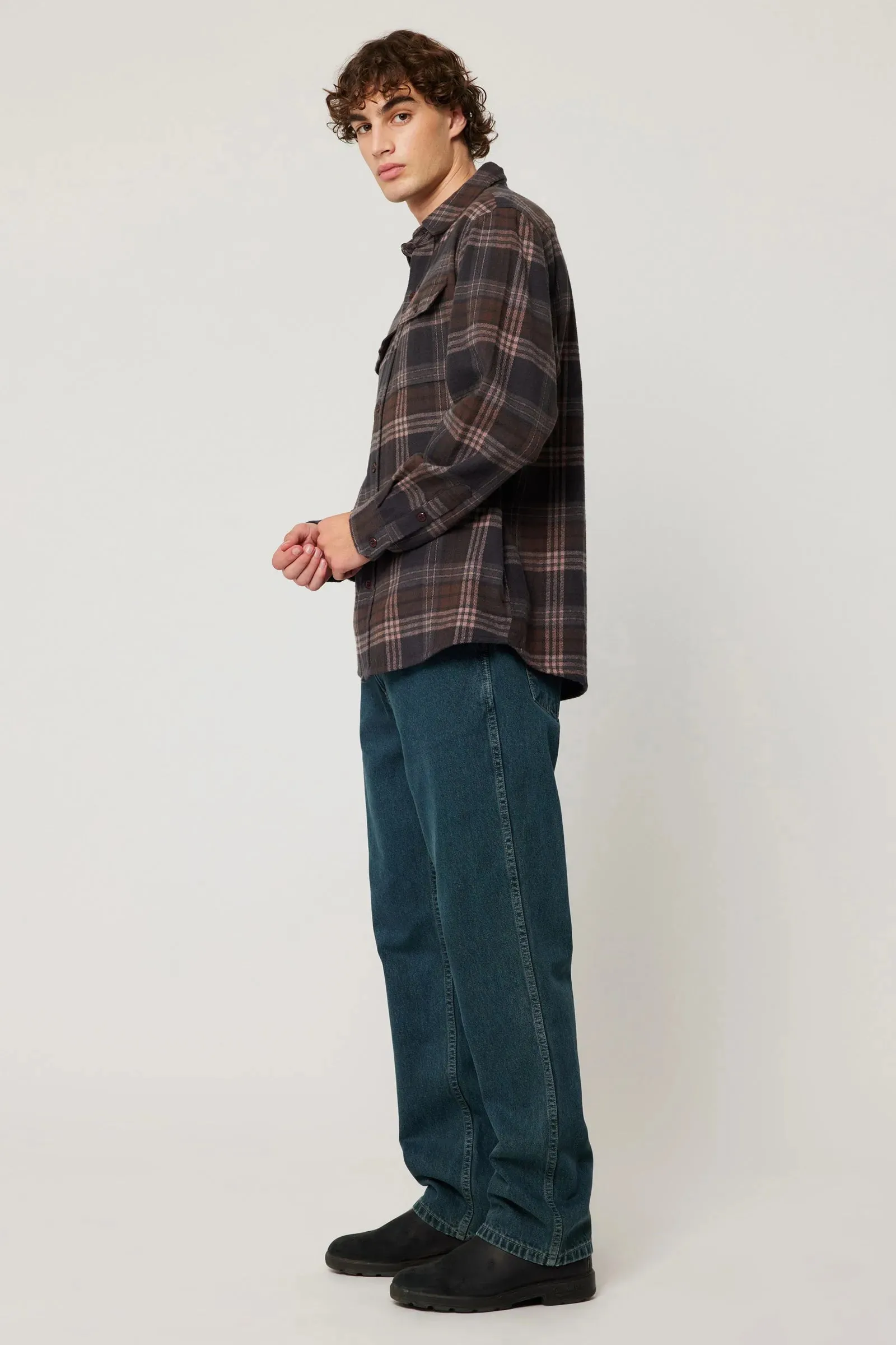 TRAILER CHECK SHIRT | BROWN