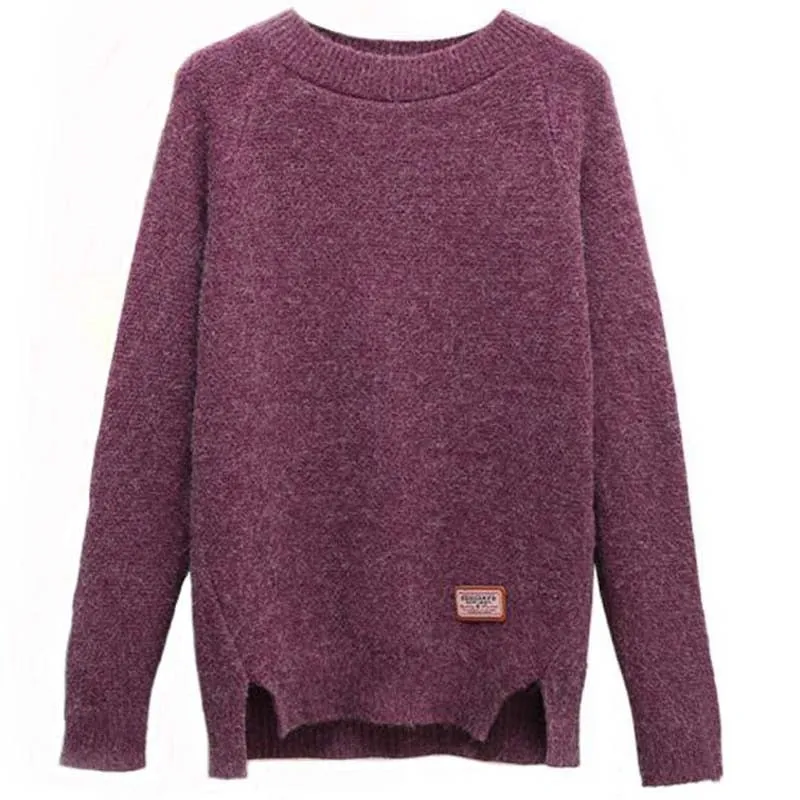 Trendy Casual Knitted Pullover Sweater
