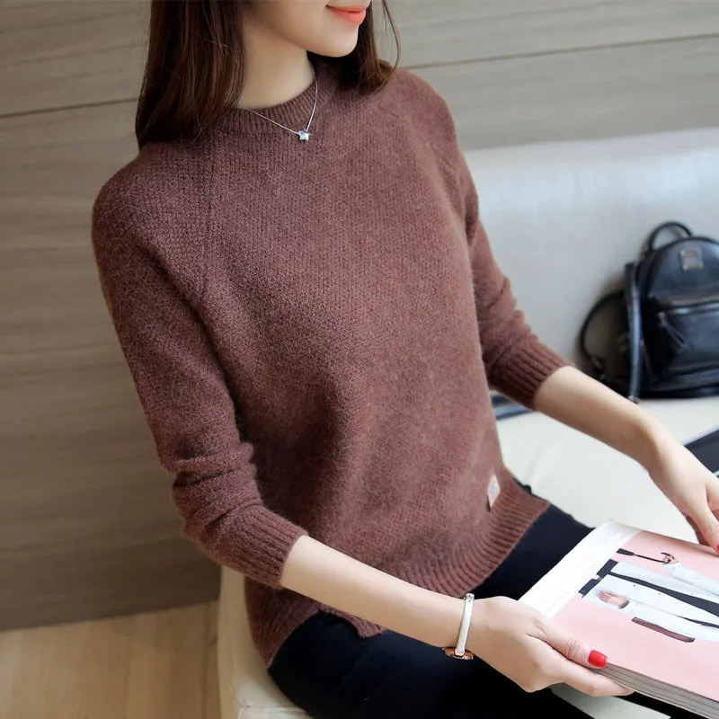Trendy Casual Knitted Pullover Sweater