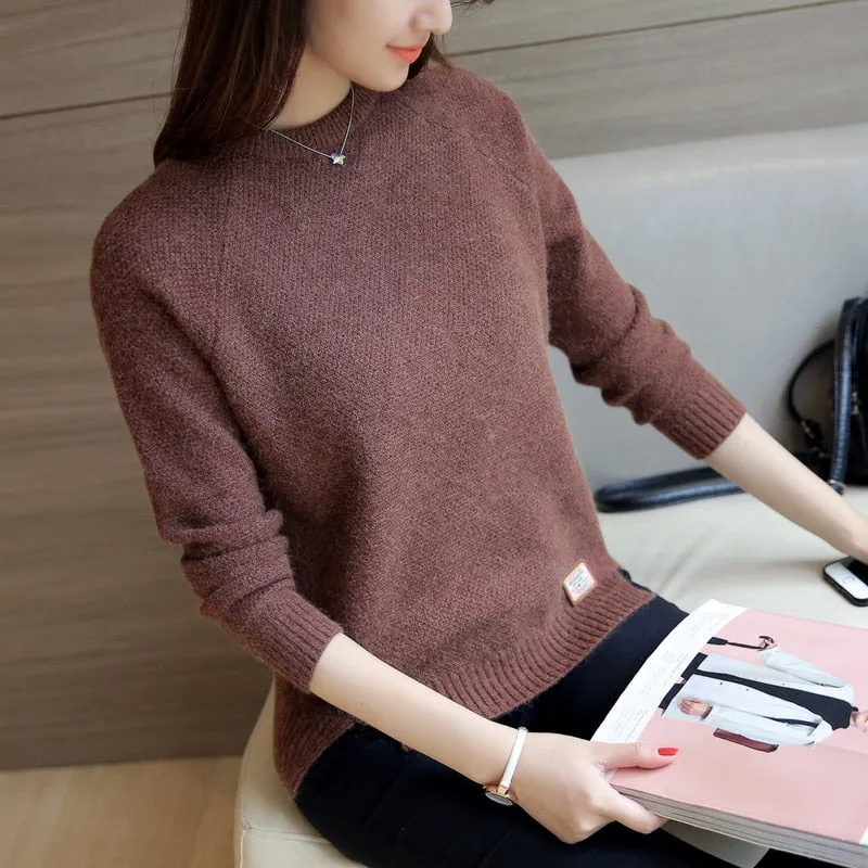 Trendy Casual Knitted Pullover Sweater