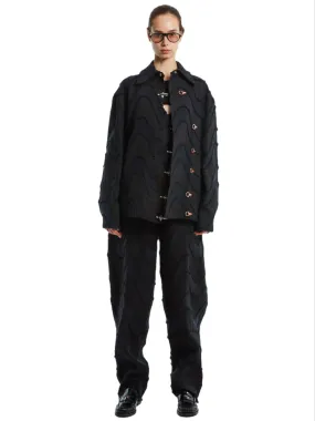 WAVY DENIM ENGINEERED JACKET
