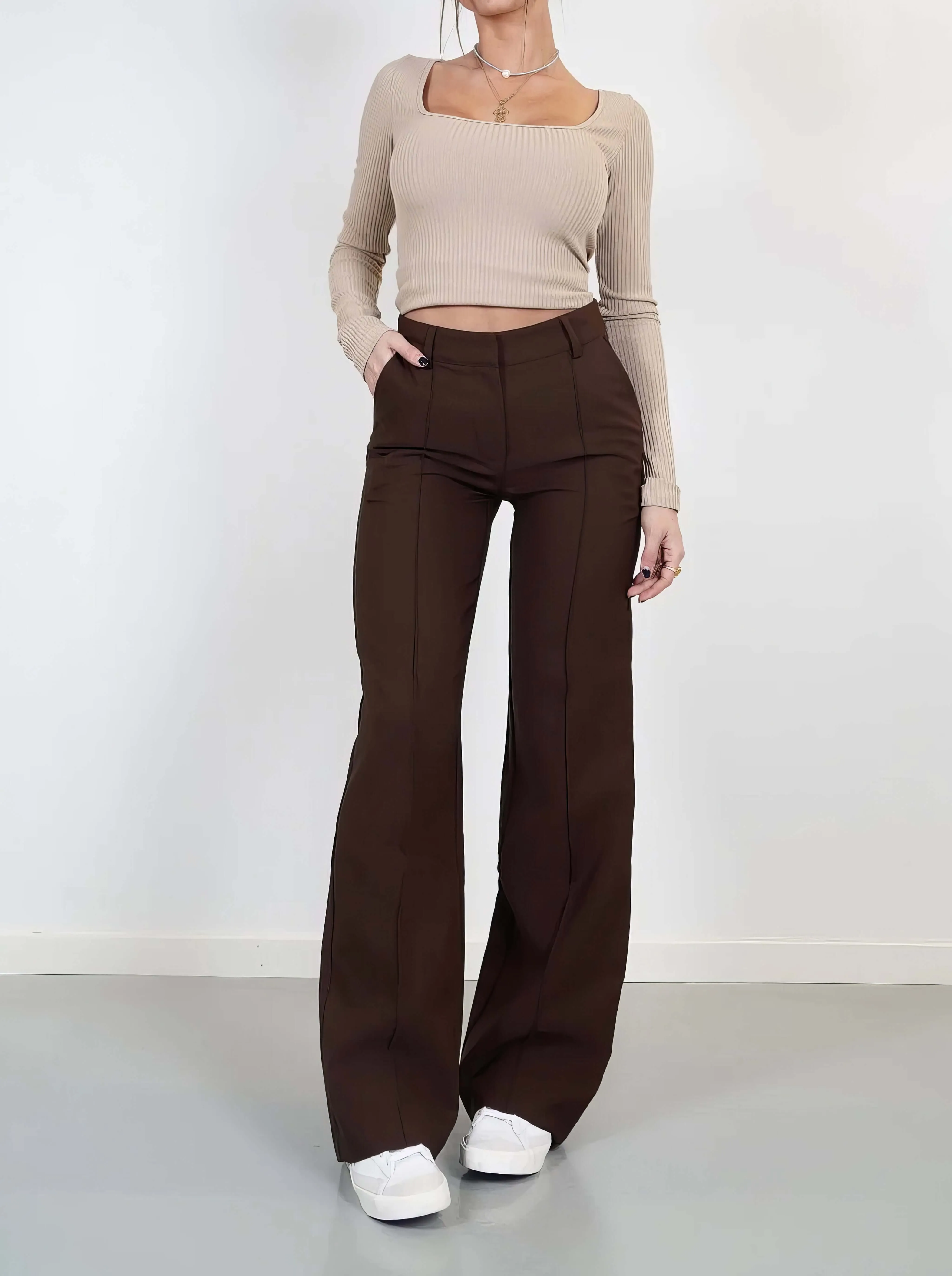 Women's Wide Leg Summer Trousers - Relaxed Fit